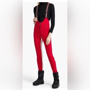 ERIN SNOW NWT Zuma Ecoracer striped Ski bibs